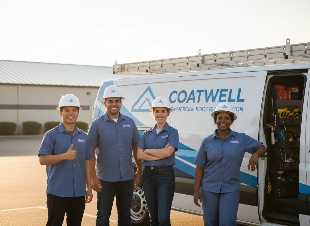 Commercial roof coating company in Mcqueeney, TX